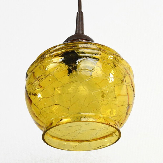 Image 1 of Vintage natriumglas hanglamp, Polen 1970