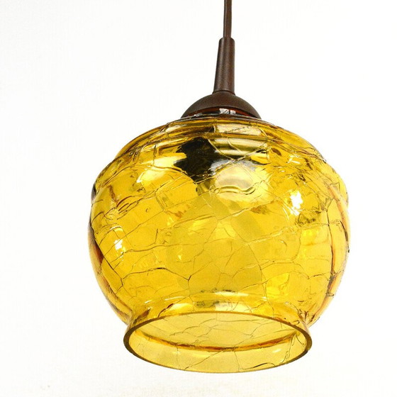 Image 1 of Vintage natriumglas hanglamp, Polen 1970