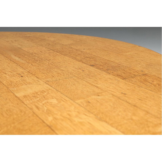 Image 1 of Vintage ronde grenen salontafel van Charlotte Perriand, 1960