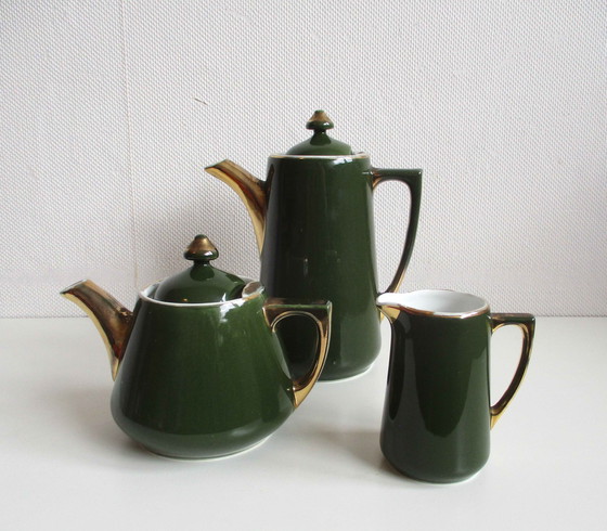 Image 1 of S.P.M. Walküre Art deco koffiekan, theepot en melkkan