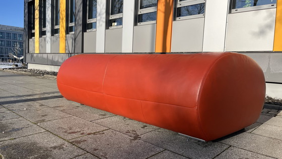 Image 1 of Koinor Design Bank Parel Leer Bourgondisch-Rood 3-zits