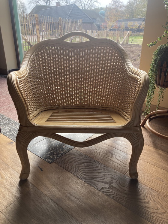 Image 1 of Ruime Rotan/Rattan Fauteuil 