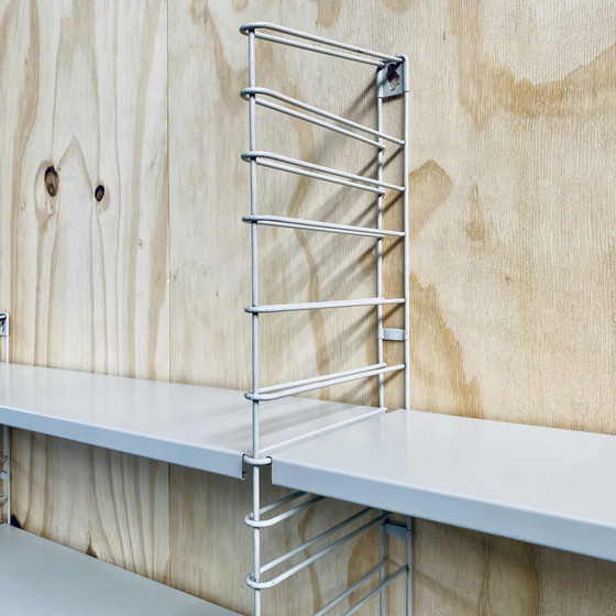 Image 1 of Mid-Century Xxl Metal Tomado Shelving Wall Unit Dutch Design