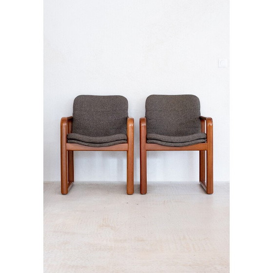 Image 1 of Paar vintage Scandinavische stoffen fauteuils, 1970