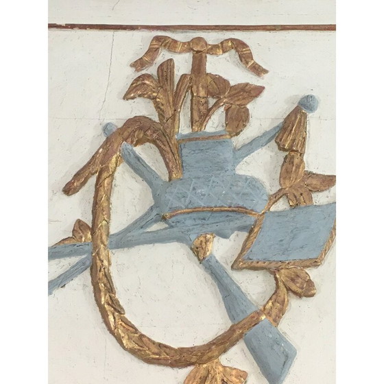 Image 1 of Vintage Lodewijk XVI spiegel van houtsnijwerk, 1780