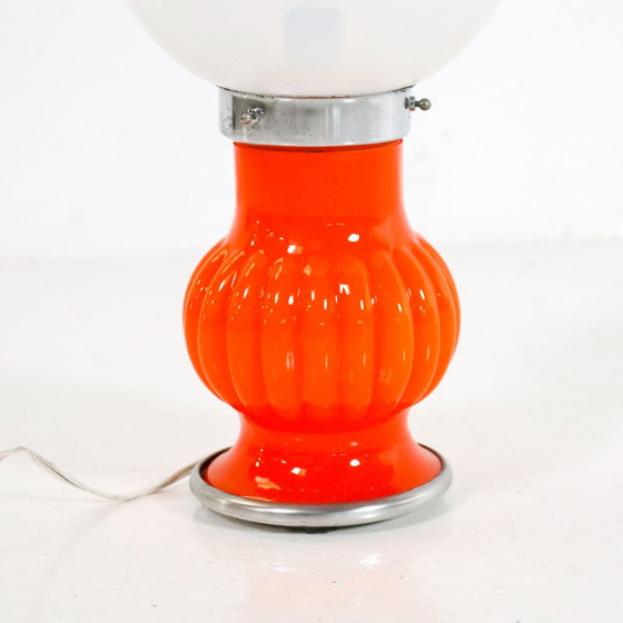 Image 1 of Space Age Murano oranje tafellamp Fungo