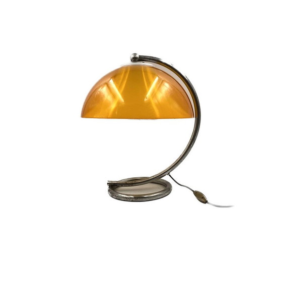 Image 1 of Vintage tafellamp in plexiglas en metaal, Frankrijk 1960