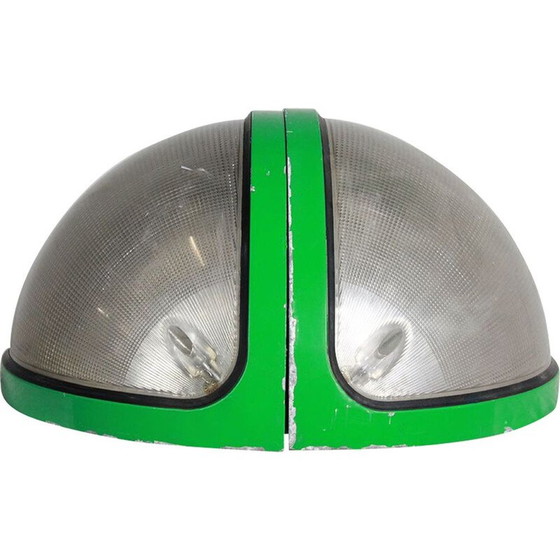 Image 1 of 2 vintage groene lampen "TOTUM" van Bocatto en Gigante voor Zerbetto