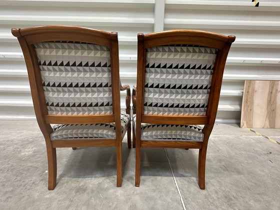 Image 1 of Set van 2 Vintage Franse Fauteuils