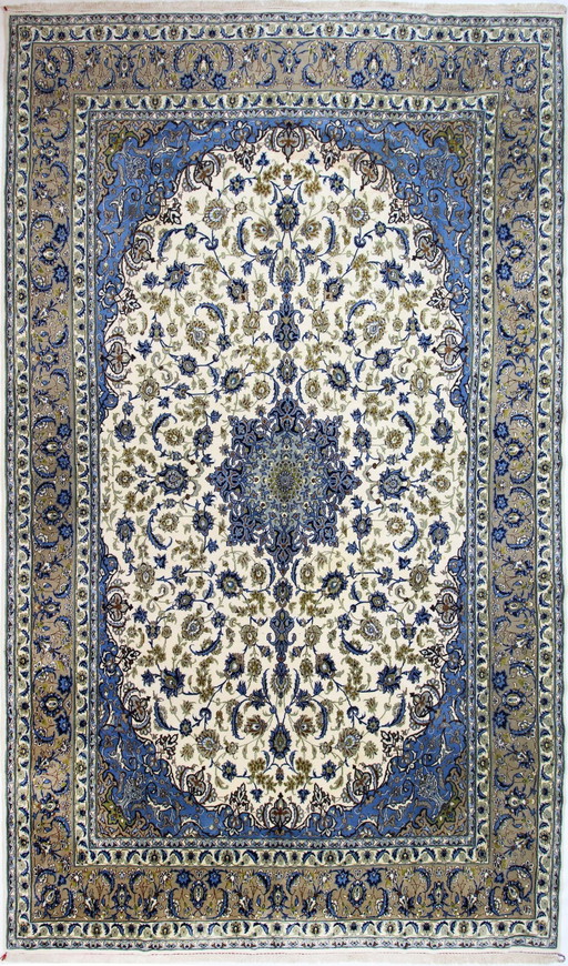 Origineel Isfahan Zeer Fijn Perzisch Tapijt Met Zijden Ketting 433 X 252 Cm