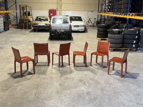 Image 1 of Cassina 6X Cab 412 Burgundy By Mario Bellini Np : 9000€