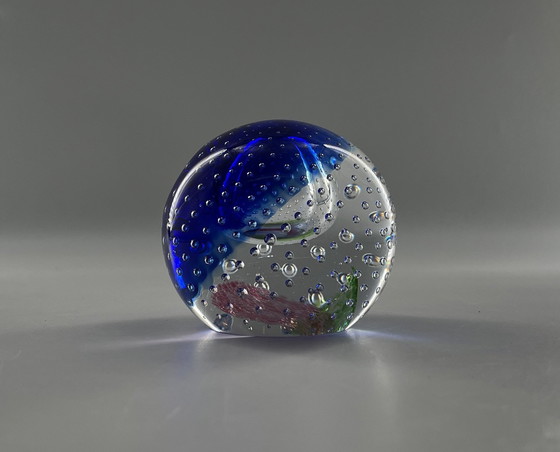 Image 1 of Limited Edition Caithness Glass Scotland "Planetarium" presse-papier gesigneerd