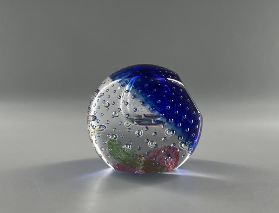 Image 1 of Limited Edition Caithness Glass Scotland "Planetarium" presse-papier gesigneerd