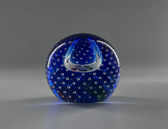 Image 1 of Limited Edition Caithness Glass Scotland "Planetarium" presse-papier gesigneerd