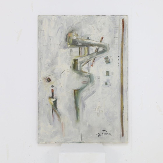 Image 1 of Abstract Schilderij - Paolo Gentilla, 1970S