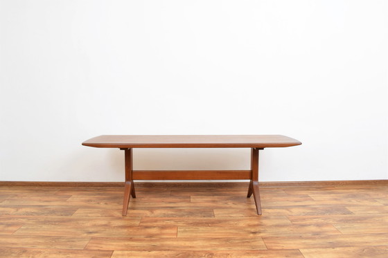 Image 1 of Mid Century Deense Teakhouten Salontafel van Johannes Andersen, 1960S.