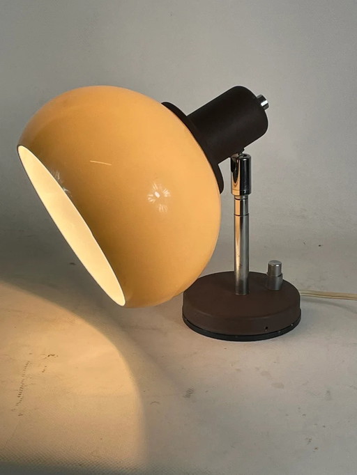 Vintage Herda wandlamp - Bruin acryl lamp