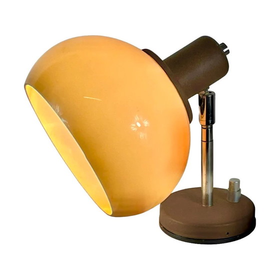 Image 1 of Vintage Herda wandlamp - Bruin acryl lamp