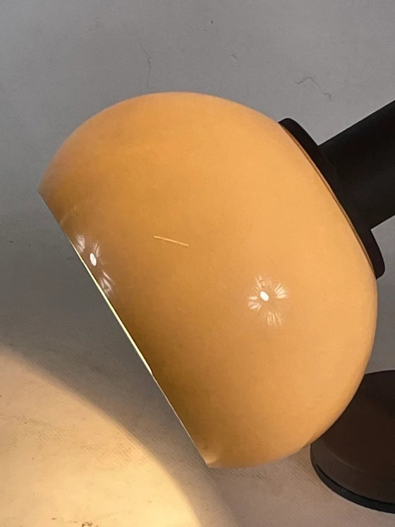 Image 1 of Vintage Herda wandlamp - Bruin acryl lamp