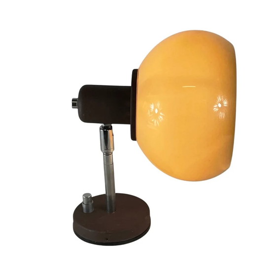 Image 1 of Vintage Herda wandlamp - Bruin acryl lamp