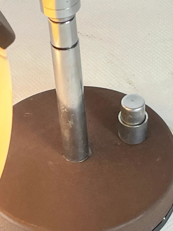 Image 1 of Vintage Herda wandlamp - Bruin acryl lamp