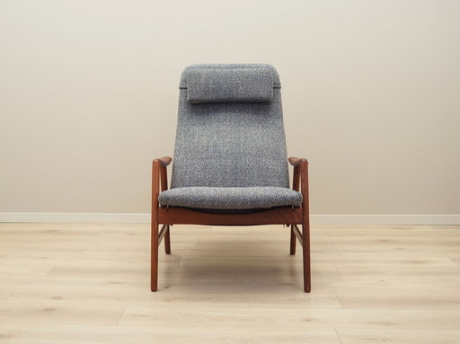 Teakhouten fauteuil, Scandinavisch ontwerp, 1960S, Ontwerper: Alf Svensson, Fabrikant: Fritz Hansen