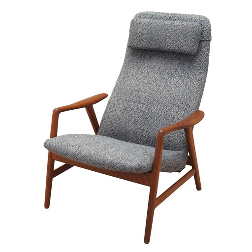 Teakhouten fauteuil, Scandinavisch ontwerp, 1960S, Ontwerper: Alf Svensson, Fabrikant: Fritz Hansen