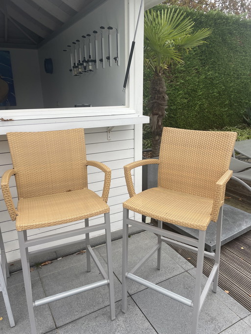 4x Rausch Classics El-0606-23641 Tuin- Barstoelen