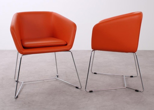 3X Casprini Parri Little Mamy Fauteuil Oranje