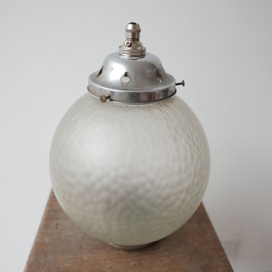 Image 1 of Mid century diffuus glazen hanglamp Duitsland, jaren 1950