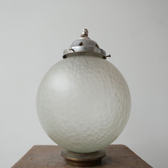 Image 1 of Mid century diffuus glazen hanglamp Duitsland, jaren 1950