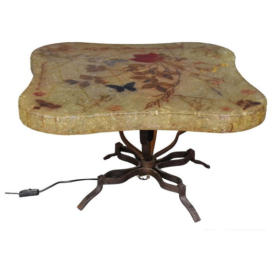 Image 1 of Vintage salontafel van hars, 1970