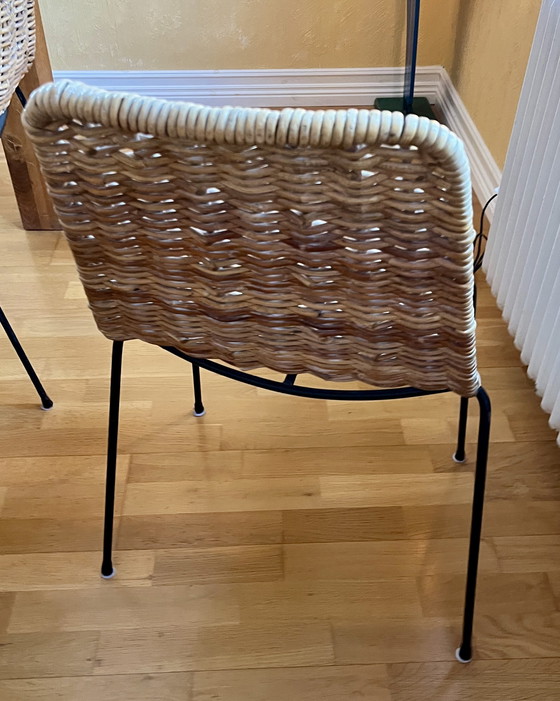 Image 1 of 6 Stoelen Gian Franco Legler Aka Mandenstoel