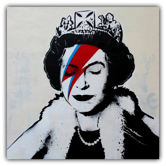 Image 1 of Schilderij Banksy Queen 