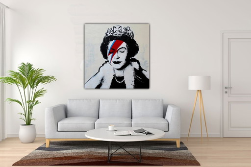 Schilderij Banksy Queen 