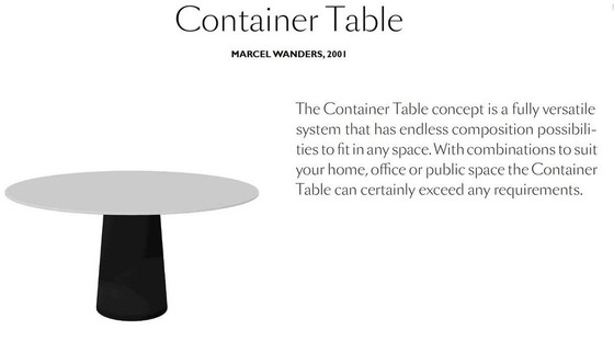 Image 1 of Moooi Classic Container Table Walnut met stoelende