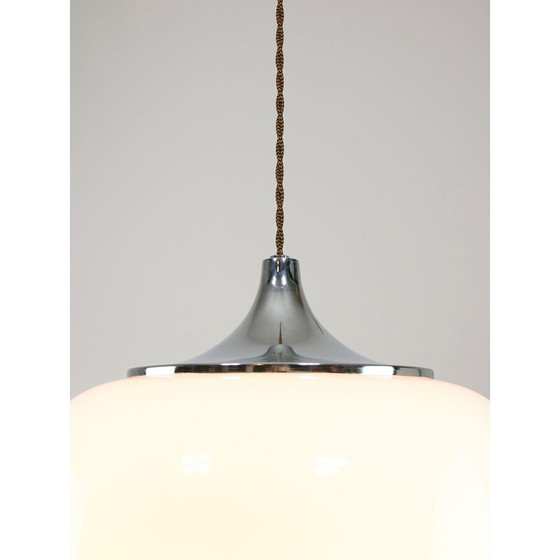 Image 1 of Vintage witte Space Age hanglamp van Guzzini