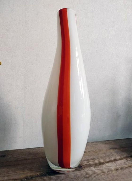 Image 1 of Vintage vaas - Geblazen glas - 1960