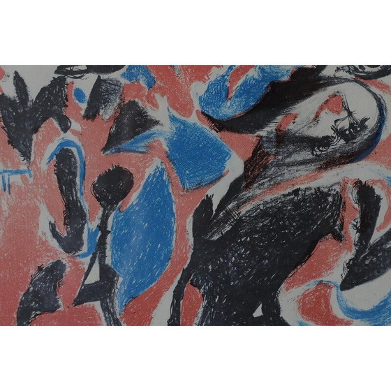 Image 1 of Vintage kleurenschilderij door Paul Holsby, 1963