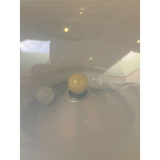 Image 1 of Vintage Mazzega lamp in glas en aluminium, 1970