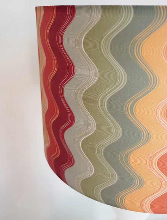 Image 1 of Vintage Yusos Salbu Lamp / Schaduw Missoni Stof