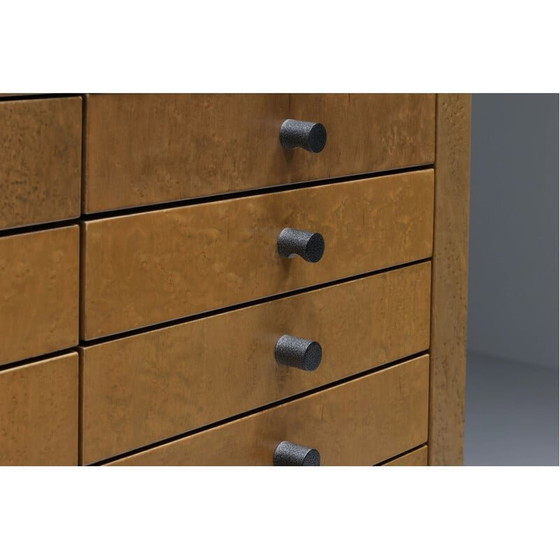 Image 1 of Vintage gehamerd metalen meubels van Frans Van Praet, België 1980