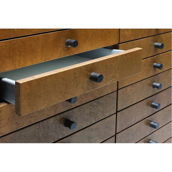 Image 1 of Vintage gehamerd metalen meubels van Frans Van Praet, België 1980