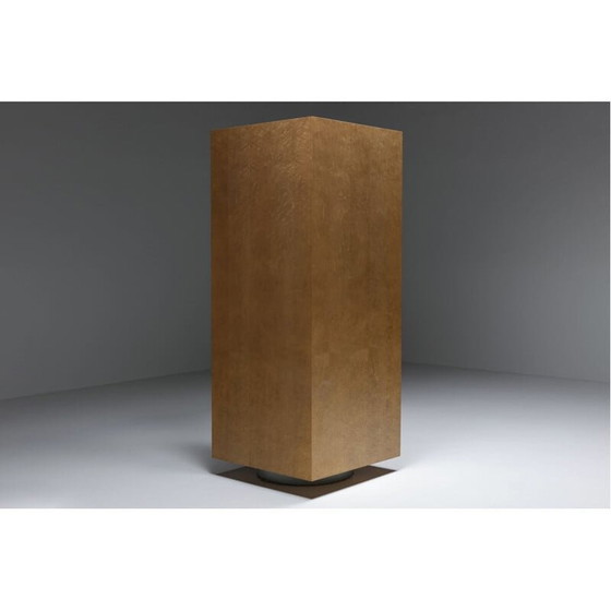 Image 1 of Vintage gehamerd metalen meubels van Frans Van Praet, België 1980