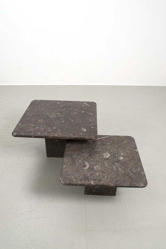 Image 1 of Vintage stenen bijzettafel