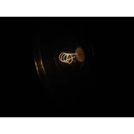 Image 1 of Vintage industriële handlamp in chroom en hout, Tsjecho-Slowakije 1960