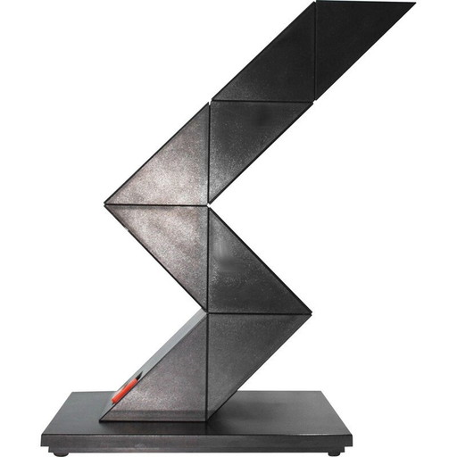 Vintage ZigZag lamp door Shui L.D.Chan voor Massive-Elite, België 1984