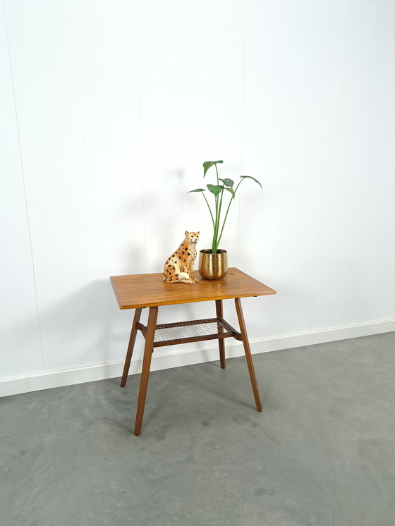 Image 1 of Design tafel Drevopodnik met kunststof net