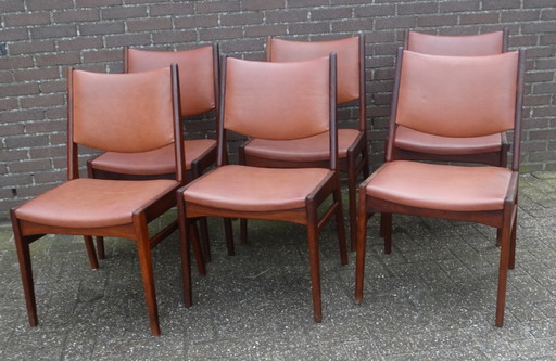 6x Vintage Eetkamerstoel