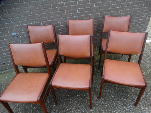 6x Vintage Eetkamerstoel